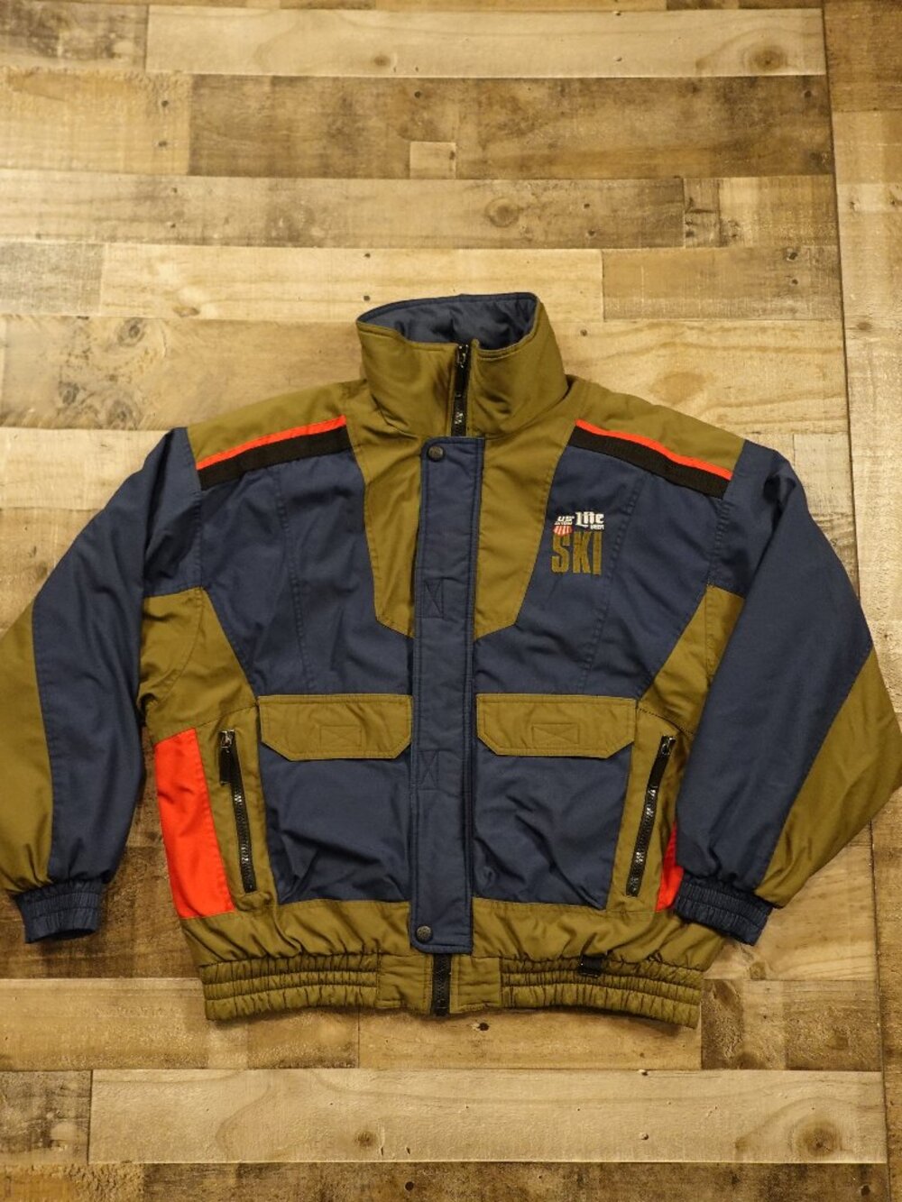 Obermeyer Ski Chute Jacket Men’s XL Colorblock Vintage Miller Lite U.S. Ski Team